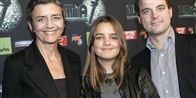 Den radikale økonomi- og indenrigsminister Margrethe Vestager havde taget uddannelsesminister Morten Østergaard med til DMA. Pigen i midten er Vestagers datter.