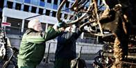 Selvom Århus å undersøges hver anden måned, sætter der sig alligevel en del slam på cyklerne.