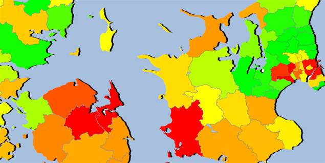 Se kortet: Bor du hvor ledigheden er højest?