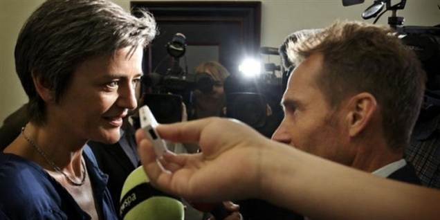 Margrethe Vestager truet på livet