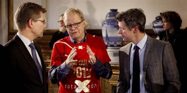 Kronprinsen vrøvlede i tale til gulddrengene