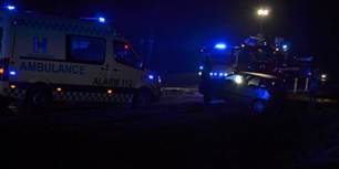 Ti ambulancer blev sendt til ulykkesstedet. (modelfoto)