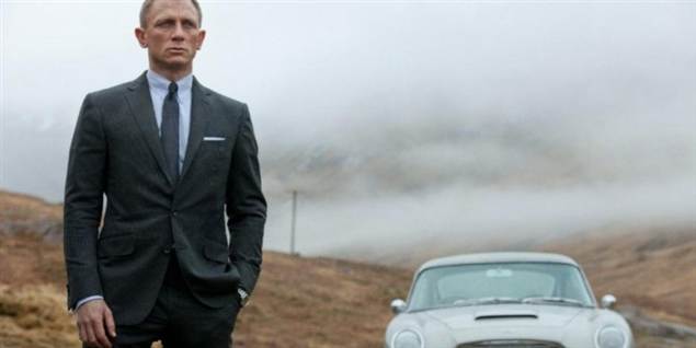 Se de første billeder fra den nye Bond-film