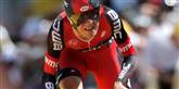 <span style='font-family: Arial; font-size: 15px; color: White;'>Tejay van Garderen fra USA er her på vej i mål på mandagens etape på 41,5 kilometer med mål i Besançon.</span> <span style='font-family: Arial; font-weight: normal; font-size: 15px; color: #999999;'>Foto: AP / Laurent Rebours / POLFOTO</span>