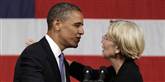 <span style='font-family: Arial; font-size: 15px; color: White;'>Det skal Elizabeth Warren også. Hun stiller op til senatet i Massachusetts og hilser her Obama velkommen til en valgkampsfest i Boston.</span> <span style='font-family: Arial; font-weight: normal; font-size: 15px; color: #999999;'>Foto: Stephan Savoia / POLFOTO</span>