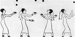 Også i gamle dage måtte egypterne jonglere med tingene. Nu handler det bare om politik og ikke bolde.
