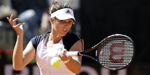 Laura Robson mødte amerikanske Venus Williams under en kamp i Italian Open tidligere på måneden.