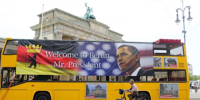 Se Berlin gøre sig klar til Obamania