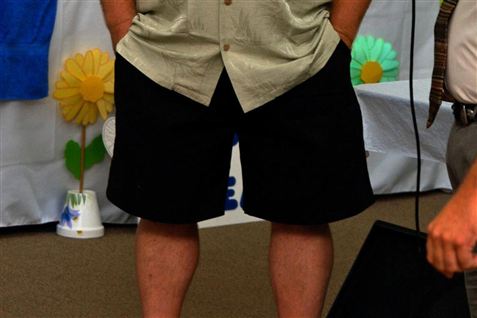Grønt lys for mænd i shorts