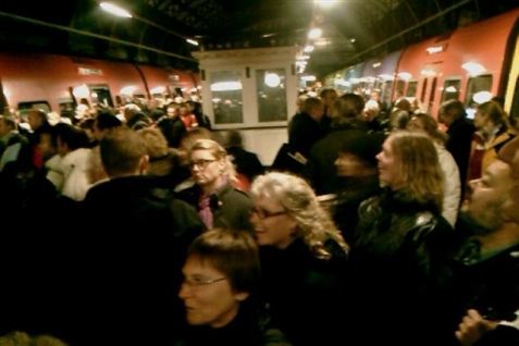 Kaos på københavnske stationer
