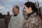 Kronprinsessen er løjtnant i Hjemmeværnet, og har de seneste to dage været på besøg hos de danske soldater i Helmand-provinsen.