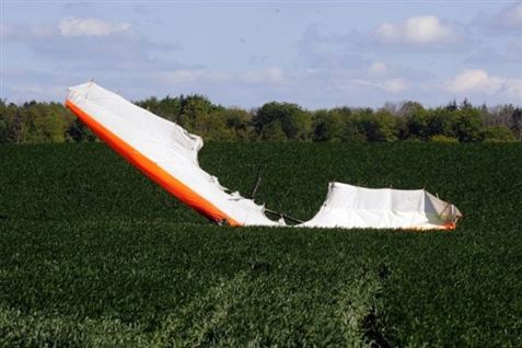 Fly styrtet ned i Jylland