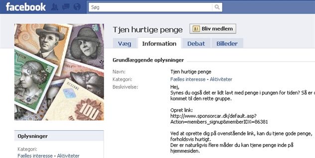 Alexander tjener kassen på Facebook