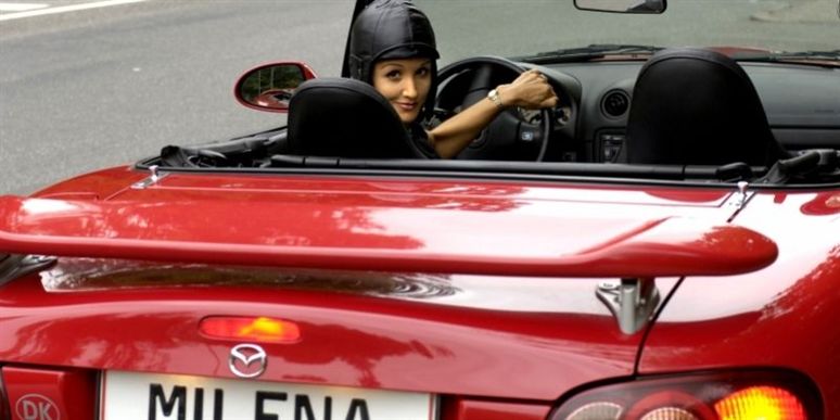 "Jeg er helt pjattet med biler. Røde biler," sagde Penkowa i 2009 i et interview med Berlingske Fri. Hendes bil er en MX-5 Mazda Cabriolet. Foto: Mik Eskestad / POLFOTO