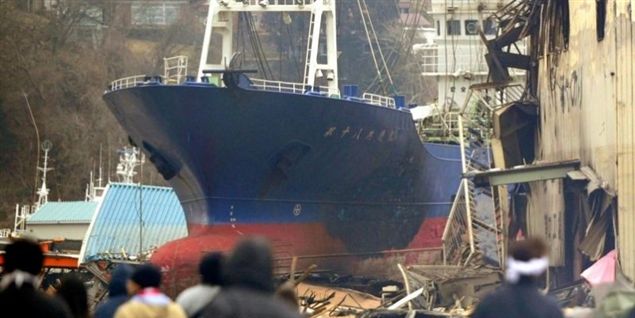 Se det igen: Japans kyst smadret af tsunami