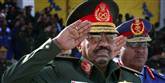 <span style='font-family: Arial; font-size: 15px; color: White;'>OMAR HASSAN AL-BASHIR i Sudan: Dette styre sammenlignes med Nazityskland. Før partivalget i Sudan har er det gået løs med trusler. Senest har anklageren ved Den Internationale Straffedomstol (ICC), Luis Moreno-Ocampo, udtalt, at han ser Sudans præsident, Omar Hassan al-Bashir, udleveret til ICC for krigsforbrydelser og forbrydelser mod menneskeheden i Sudans vestlige Darfur-region end genindsat i præsidentembedet.
Antal år på diktator-tronen: 21</span> <span style='font-family: Arial; font-weight: normal; font-size: 15px; color: #999999;'>Foto: AP / POLFOTO</span>