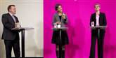 <span style='font-family: Arial; font-size: 15px; color: White;'>Margrethe Vestager står her meget symbolsk mellem Lars Løkke og Helle Thorning-Schmidt. Her vil hun befinde sig gennem hele valget. Hun vil i regering med den sidste og afskaffe efterlønnen med den første. De Radikale står foran en valgkamp, som kan bringe dem tilbage til magtens centrum efter en årrække på sidelinjen.</span> <span style='font-family: Arial; font-weight: normal; font-size: 15px; color: #999999;'>Foto: Finn Frandsen / POLFOTO</span>