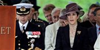 Kronprinsparret deltog i højtideligheden, da monumentet blev afsløret.
