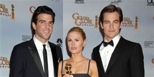 Zachary Quinto (tv) uddelte Golden Globes i 2009.