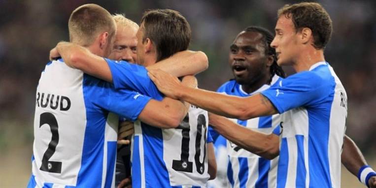 Fynsk jubel efter en hurtig scoring i Grækenland.