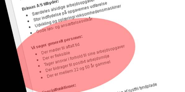 Brimas A/S' administrerende direktør, Thomas Iversen, er ked af, at hans jobopslag 'bliver tolket så negativt'