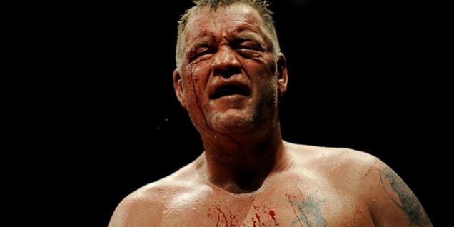 Brian Nielsen som han så efter kampen mod Evander Holyfield i begyndelsen af maj.