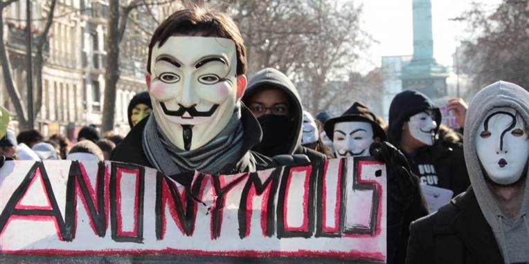 Det er denne hackergrupope, Anonymous, der menes at stå bag hackerangrebet. Og de har vidst, hvad de har gjort, siger 3F.