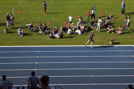 Der blev kastet kanonslag efter deltagerne ved World Outgames. 
 Foto: Nanna Kreutzmann / POLFOTO