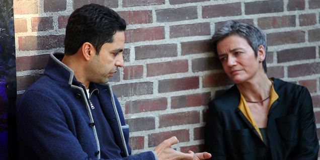 Manu Sareen og Margrethe Vestager