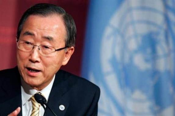 FN's generalsekretær Ban Ki-moon siger, der er behov for massiv hjælp til Haiti. Og at FN's chef i landet er forsvundet.