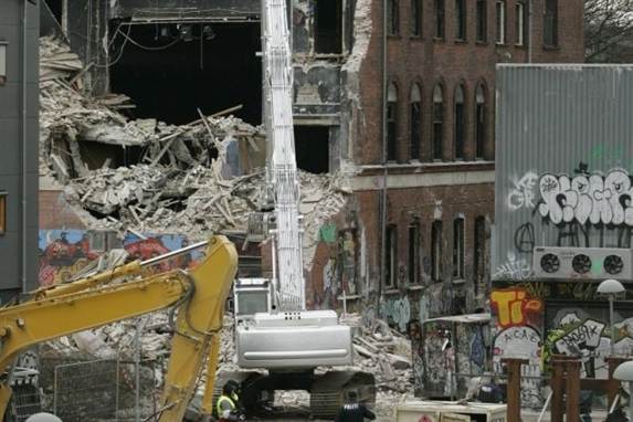 Rydningen af Ungdomshuset på jagtvej 69 i marts 2007.