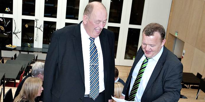 I Vækstforum kan Harald Børsting og Lars Løkke Rasmussen godt hygge sig og tale - men Børsting takker pænt nej til at have Løkke med som gæstetaler på LO's stormøde i morgen.