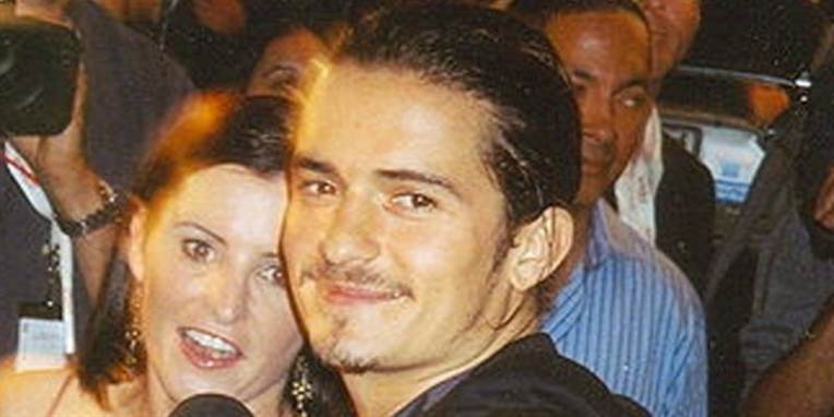 Orlando Bloom sammen med sin kone - den australske model Miranda Kerr.