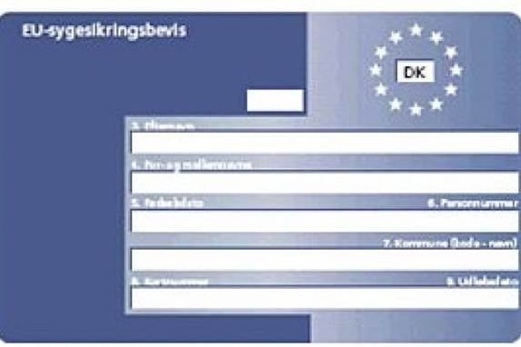Over en million danskere har erhvervet sig et blåt sygesikringskort. Arkiv.