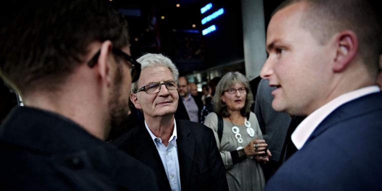 Thor Möger Pedersen ses her sammen med sin formoede arvtager Holger K. Nielsen.