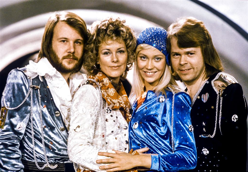 medlemmerne af ABBA - Benny Andersson, Anni-Frid Lyngstad, Agnetha Fältskog,og Björn Ulvaeus