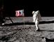 billede af Buzz Aldrin på månen