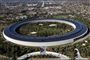 Apples hovedkvarter det er en bygning formet som en cirkel