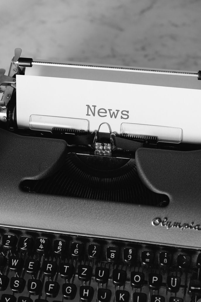 News på skrivemaskine