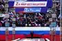 putin ses på stadion