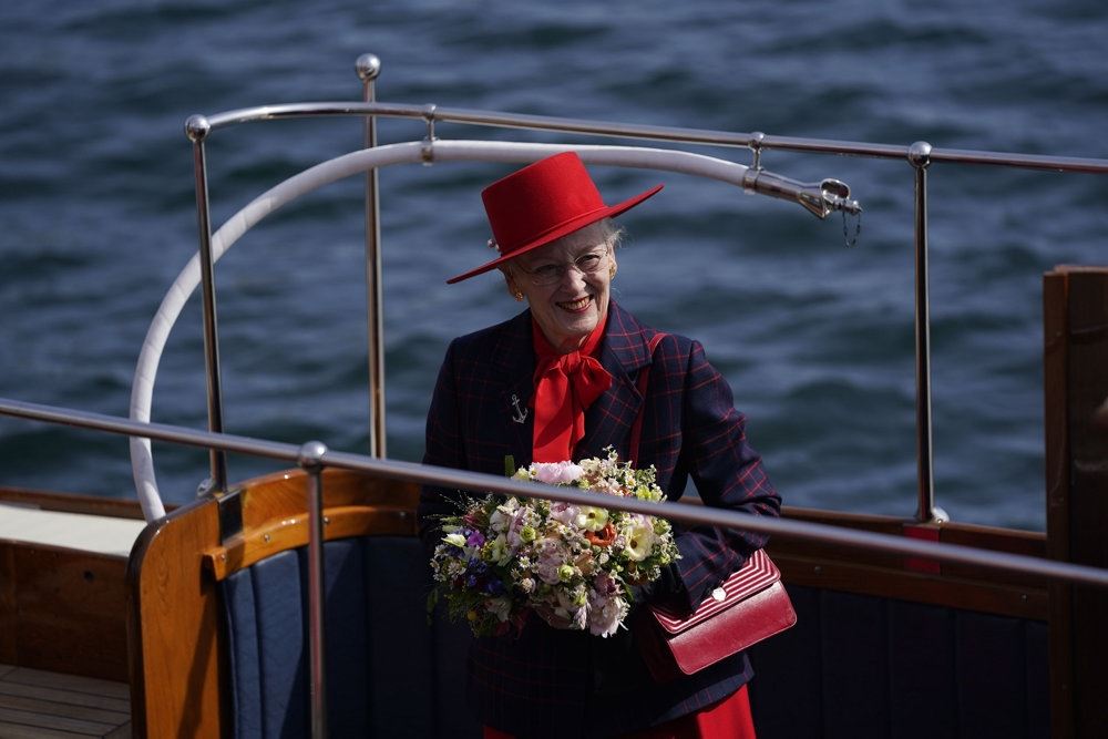 Dronning Margrethe smiler 