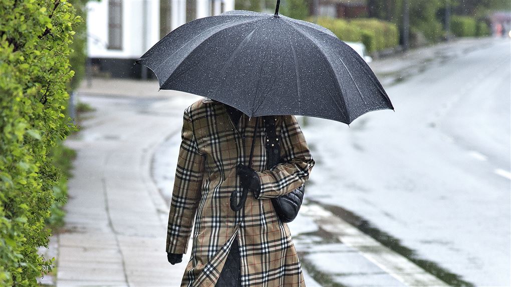 Dame med paraply