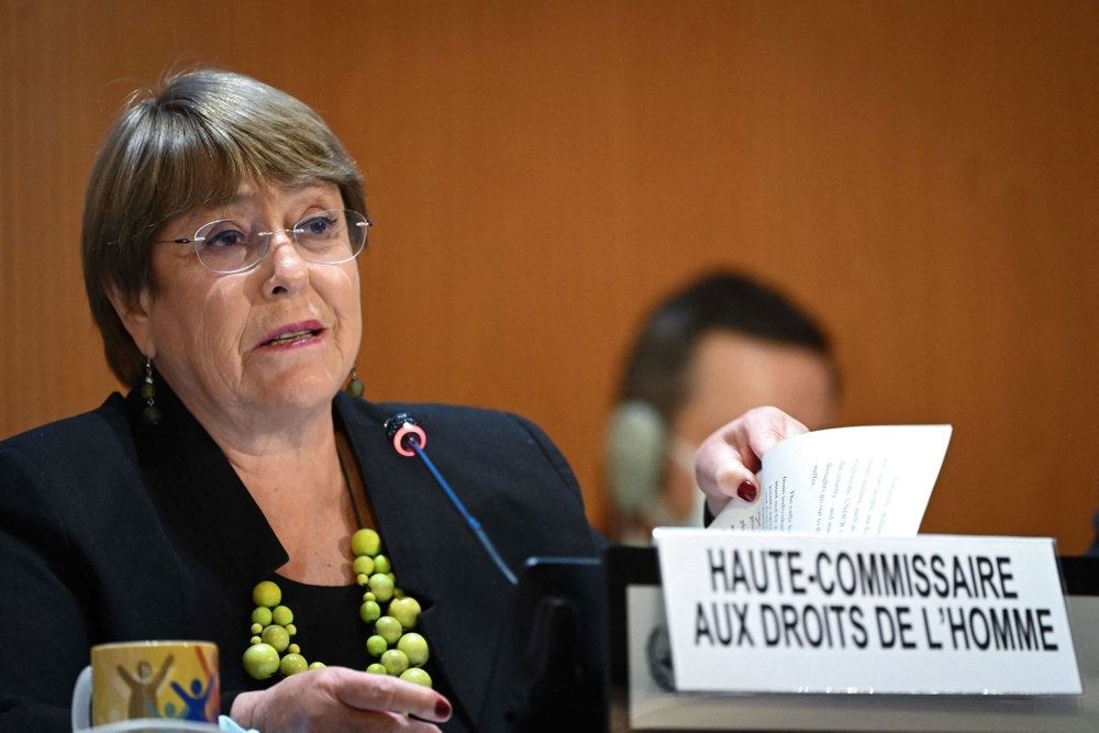 FN's højkommissær for menneskerettigheder, Michelle Bachelet,