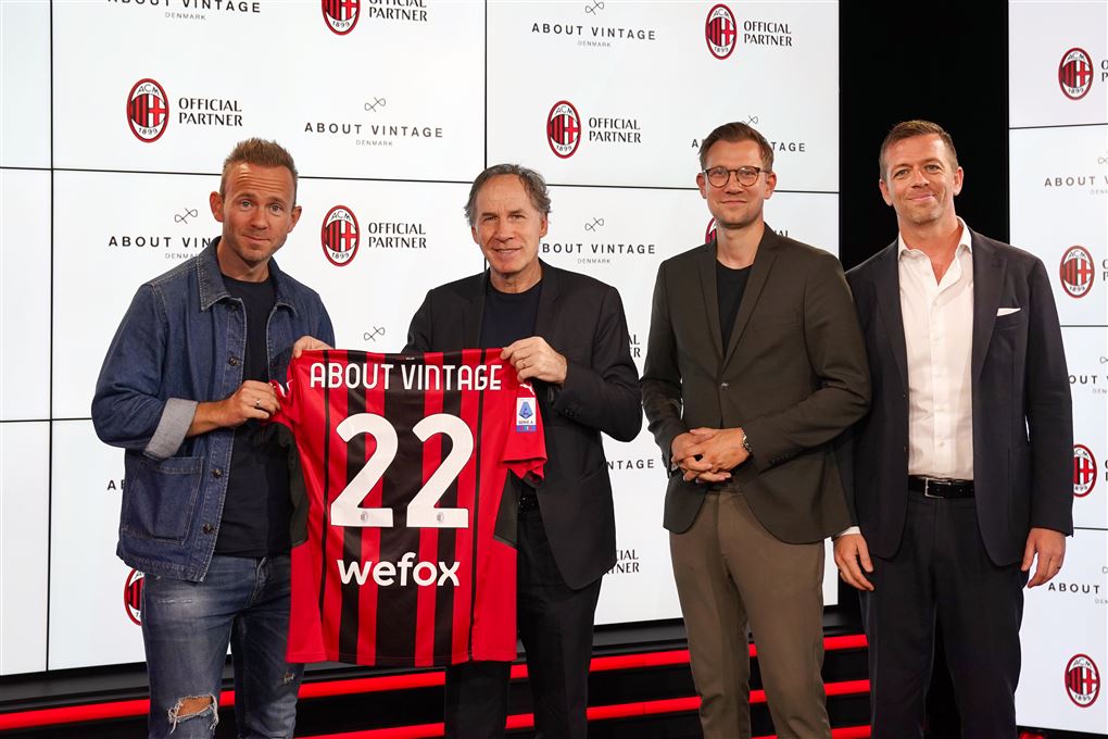 Fire mænd og en Milan-trøje