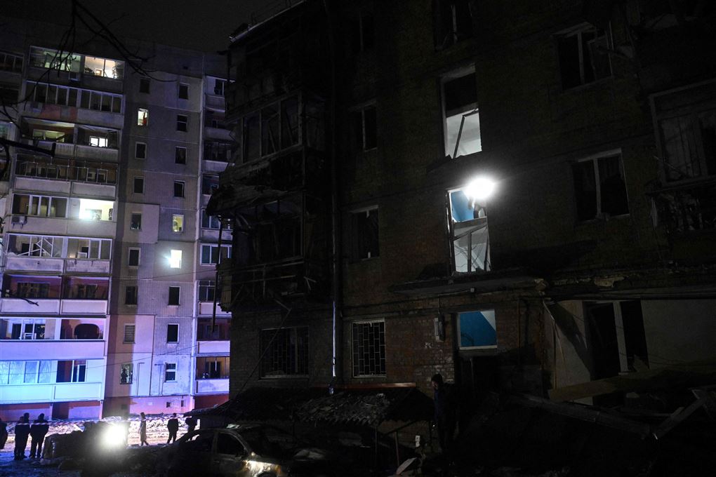 bygninger uden lys i Ukraine