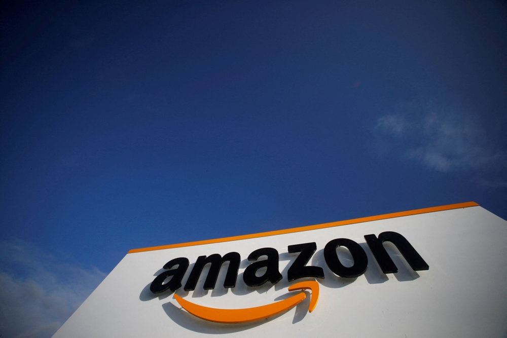 Amazon skilt på hus