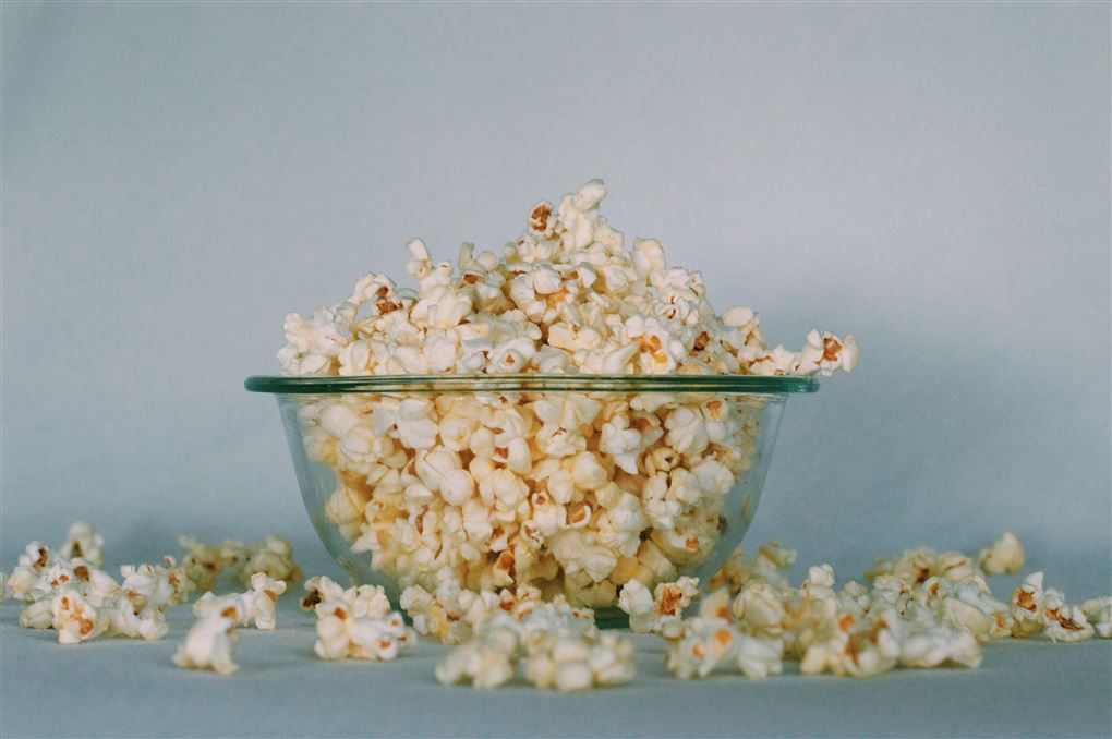 popcorn i en skål