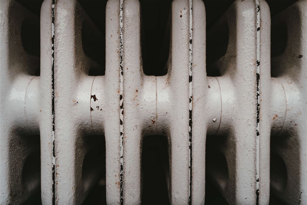 En radiator meget tæt på
