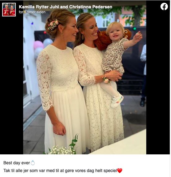 Christinna Pedersen og Kamilla Rytter Juhl bryllup