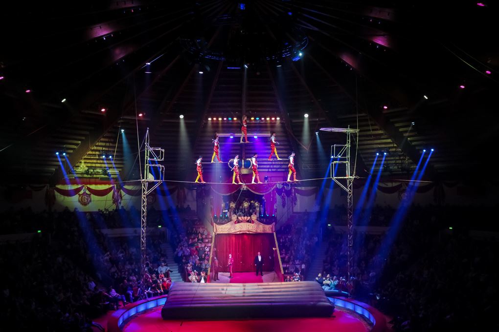 Billede fra forestilling i Cirkus Arena